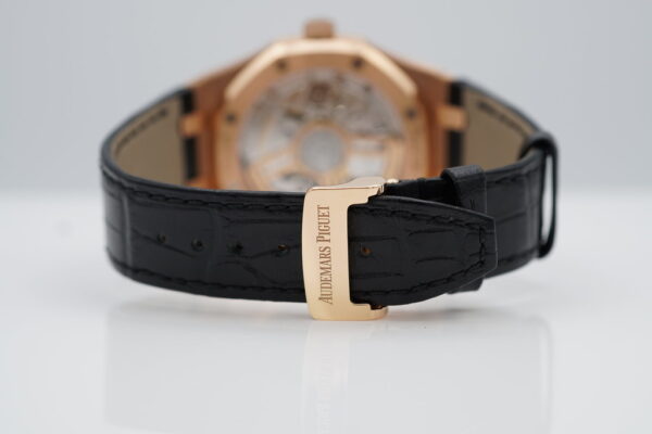 LIKE NEW Audemars PIGUET ROYAL OAK 15500OR ROSE GOLD BLACK DIAL 41MM 2022 FULL SET - Image 7