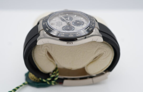 BRAND NEW Rolex 116519LN DAYTONA WHITE GOLD OYSTERFLEX STEEL DIAL 2023 FULL SET - Image 4