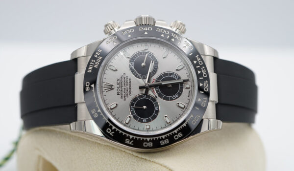 BRAND NEW Rolex 116519LN DAYTONA WHITE GOLD OYSTERFLEX STEEL DIAL 2023 FULL SET - Image 10