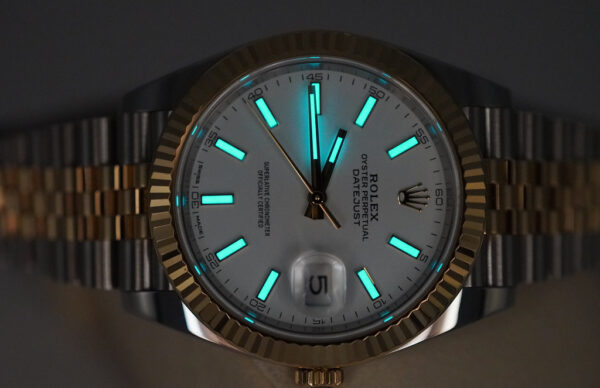 Rolex 126333 DATEJUST 41 YELLOW GOLD STEEL WHITE DIAL JUBILEE BAND FULL SET - Image 11