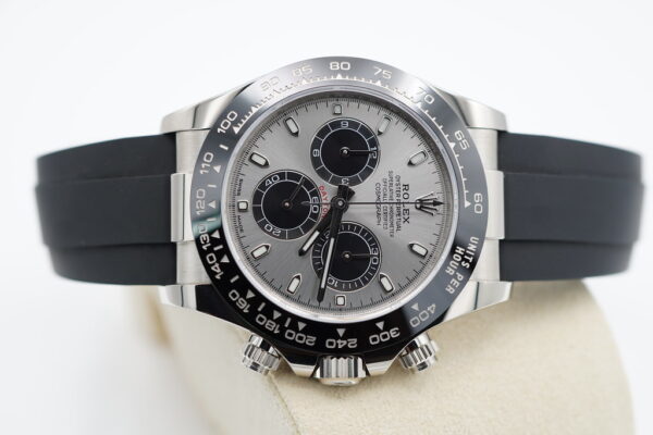 Rolex 116519LN DAYTONA 18K WHITE GOLD OYSTERFLEX STEEL DIAL 2022 FULL SET - Image 9