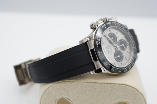 Rolex 116519LN DAYTONA 18K WHITE GOLD OYSTERFLEX STEEL DIAL 2022 FULL SET - Image 6