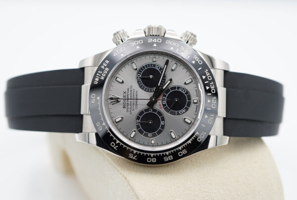 Rolex 116519LN DAYTONA 18K WHITE GOLD OYSTERFLEX STEEL DIAL 2022 FULL SET - Image 10