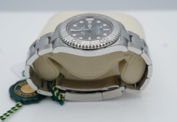 NEW Rolex 268622 YACHTMASTER PLATINUM BEZEL SLATE DIAL 37MM 2022 COMPLETE SET - Image 3