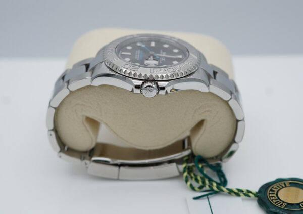 NEW Rolex 268622 YACHTMASTER PLATINUM BEZEL SLATE DIAL 37MM 2022 COMPLETE SET - Image 4
