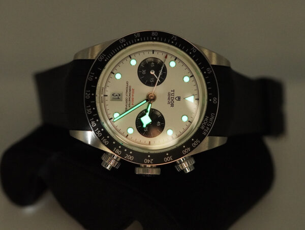 Tudor 79360N BLACK BAY CHRONOGRAPH WHITE PANDA DIAL LEATHER STRAP 2023 FULL SET - Image 12