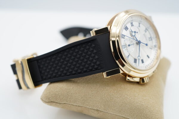 Breguet MARINE CHRONOGRAPH 5827 18K YELLOW GOLD SILVER DIAL 2021 FULL SET - Image 5