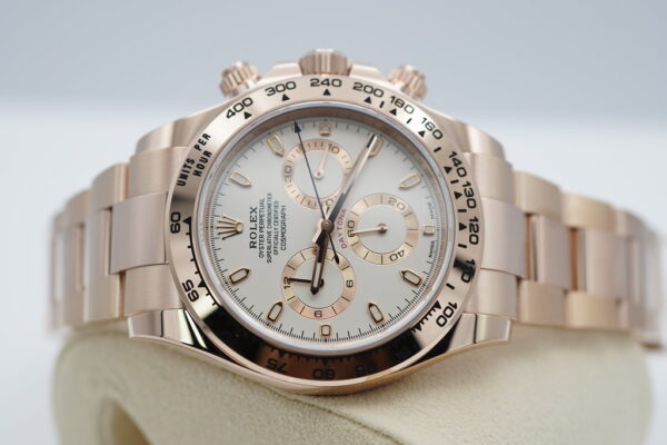 Rolex 116505 DAYTONA 18K EVEROSE GOLD IVORY DIAL 2021 WARRANTY FULL SET - Image 10