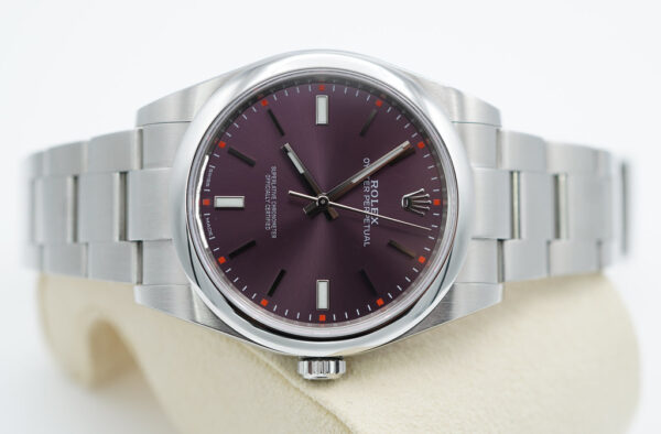 Rolex 114300 OYSTER PERPETUAL RED GRAPE DIAL 39MM COMPLETE SET - Image 9