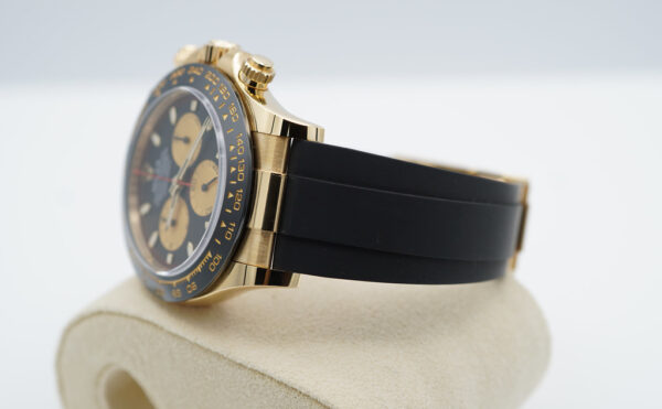 Rolex 116518LN DAYTONA 18K YELLOW GOLD PAUL NEWMAN DIAL OYSTERFLEX COMPLETE SET - Image 5