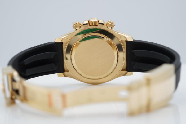 Rolex 116518LN DAYTONA 18K YELLOW GOLD PAUL NEWMAN DIAL OYSTERFLEX COMPLETE SET - Image 8