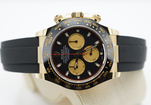 Rolex 116518LN DAYTONA 18K YELLOW GOLD PAUL NEWMAN DIAL OYSTERFLEX COMPLETE SET - Image 10