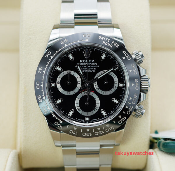 Rolex 116500LN COSMOGRAPH DAYTONA CERAMIC BEZEL BLACK DIAL COMPLETE SET