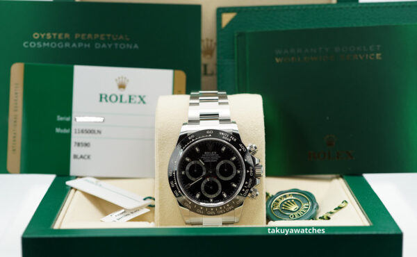 Rolex 116500LN COSMOGRAPH DAYTONA CERAMIC BEZEL BLACK DIAL COMPLETE SET - Image 2