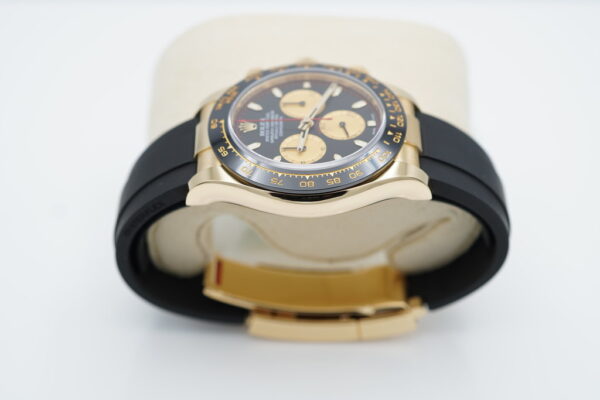 Rolex 116518LN DAYTONA 18K YELLOW GOLD PAUL NEWMAN DIAL OYSTERFLEX COMPLETE SET - Image 4