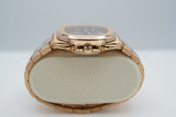 Patek PHILIPPE 5980/1R NAUTILUS CHRONOGRAPH 18K ROSE GOLD 2017 FULL SET - Image 3
