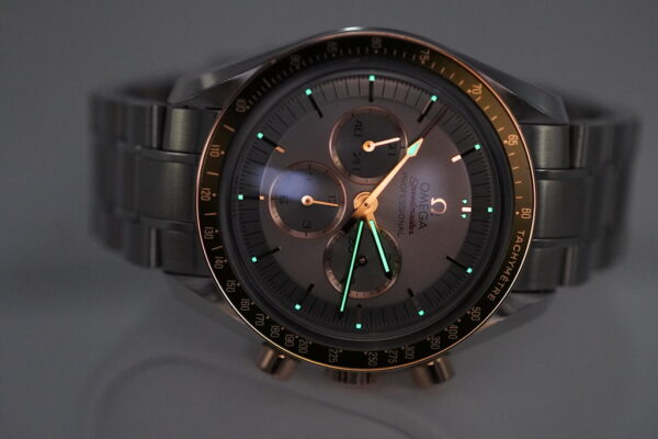 Omega SPEEDMASTER TOKYO 2020 OLYMPICS GREEN BEZEL GREY DIAL STEEL GOLD FULL SET - Image 11