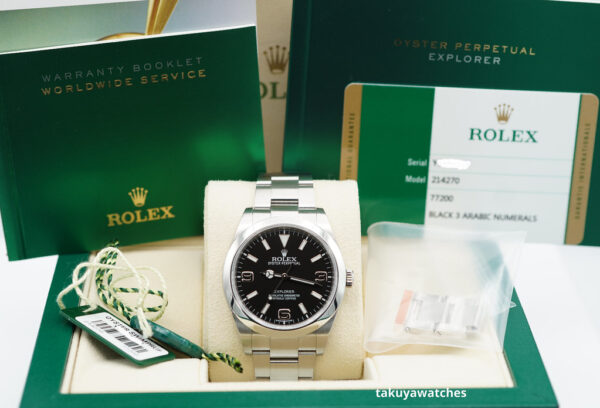 Rolex 214270 EXPLORER I STAINLESS STEEL MARK 1 DIAL 39MM DISCONTINUED FULL SET - Image 2