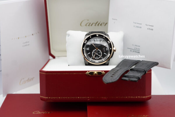 Cartier CALIBRE DE CARTIER DIVER ROSE GOLD AND PVD 42MM FULL SET - Image 2