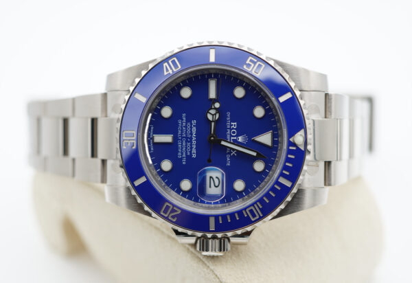 Rolex 116619LB SUBMARINER WHITE GOLD BLUE DIAL SMURF 2020 WARRANTY FULL SET - Image 9