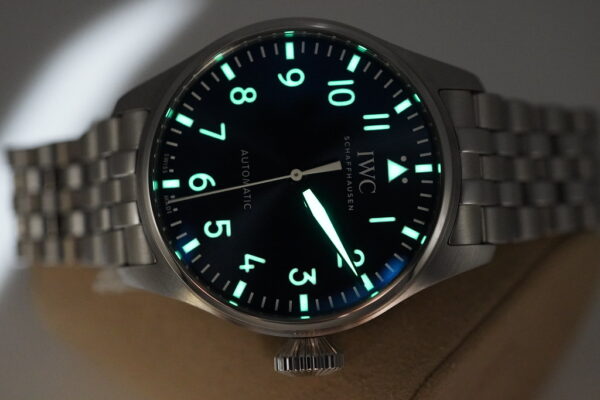 Iwc BIG PILOT 43 BLUE DIAL IW329304 BRACELET 2021 WARRANTY FULL SET - Image 11