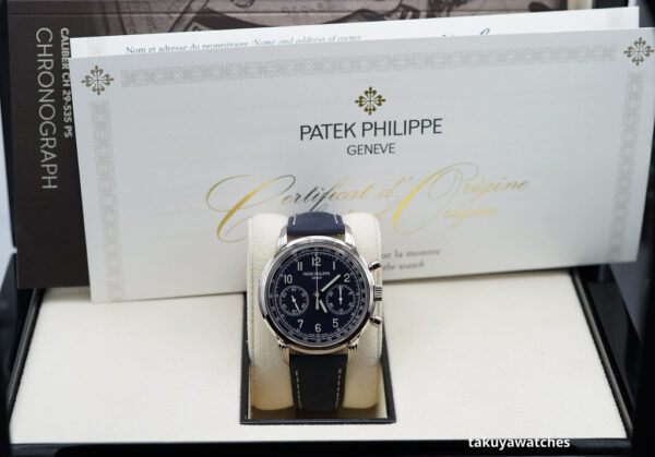Patek PHILIPPE 5172G CHRONOGRAPH 18K WHITE GOLD BLUE DIAL 2023 FULL SET - Image 2