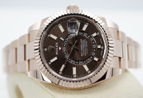 Rolex 326935 SKY-DWELLER 18K ROSE GOLD CHOCOLATE DIAL 2021 COMPLETE SET - Image 10