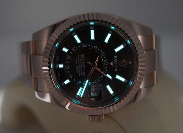 Rolex 326935 SKY-DWELLER 18K ROSE GOLD CHOCOLATE DIAL 2021 COMPLETE SET - Image 11