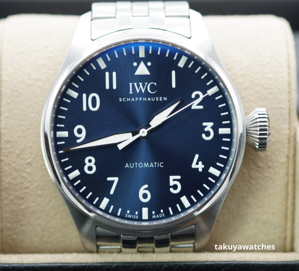 Iwc BIG PILOT 43 BLUE DIAL IW329304 BRACELET 2021 WARRANTY FULL SET