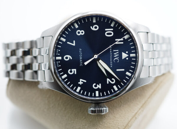 Iwc BIG PILOT 43 BLUE DIAL IW329304 BRACELET 2021 WARRANTY FULL SET - Image 9