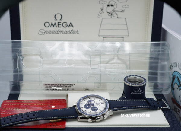 BRAND NEW Omega SPEEDMASTER SILVER SNOOPY AWARD 50TH ANNIVERSARY 2022 FULL SET - Image 2