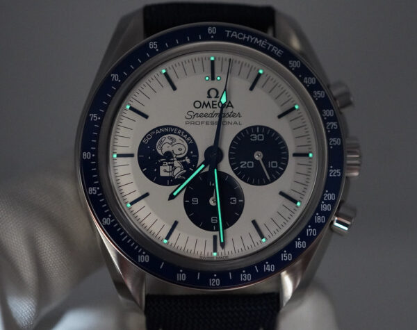 BRAND NEW Omega SPEEDMASTER SILVER SNOOPY AWARD 50TH ANNIVERSARY 2022 FULL SET - Image 11