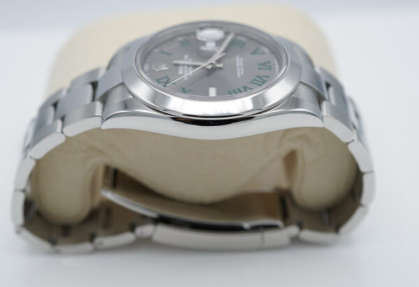 Rolex 126300 DATEJUST 41 WIMBLEDON DIAL OYSTER BAND 2020 WARRANTY FULL SET - Image 4