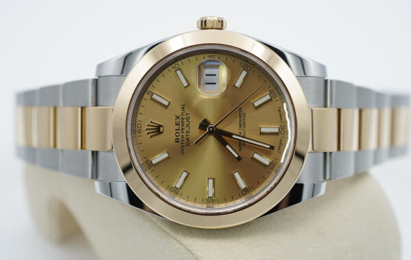 Rolex 126303 DATEJUST 41 18K YELLOW GOLD STAINLESS STEEL CHAMPAGNE DIAL - Image 10