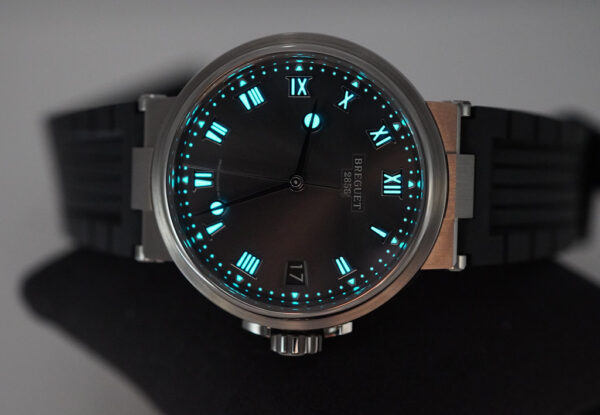 NEW BREGUET MARINE 5517 TITANIUM SLATE GREY DIAL RUBBER STRAP 2023 FULL SET - Image 11