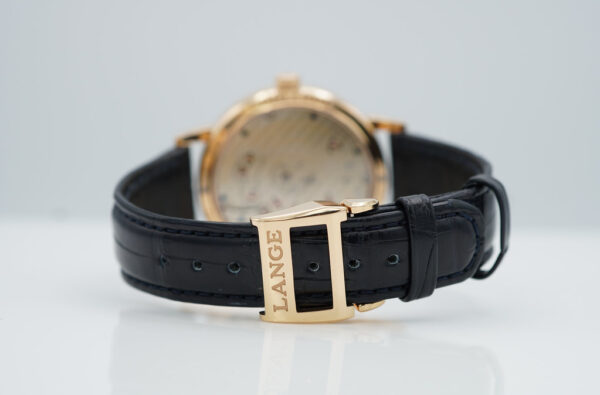 A. Lange & Sohne GRAND LANGE 1 MOONPHASE 18K ROSE GOLD 139.032 DEPLOYANT CLASP FULL SET - Image 7