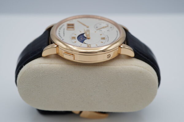 A. Lange & Sohne GRAND LANGE 1 MOONPHASE 18K ROSE GOLD 139.032 DEPLOYANT CLASP FULL SET - Image 4