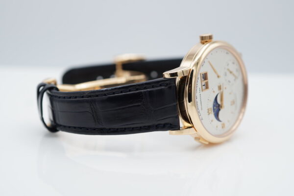 A. Lange & Sohne GRAND LANGE 1 MOONPHASE 18K ROSE GOLD 139.032 DEPLOYANT CLASP FULL SET - Image 6