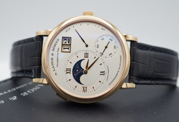 A. Lange & Sohne GRAND LANGE 1 MOONPHASE 18K ROSE GOLD 139.032 DEPLOYANT CLASP FULL SET - Image 10