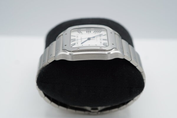 Cartier SANTOS DE CARTIER LARGE MODEL AUTOMATIC SILVER DIAL 2023 FULL SET - Image 4