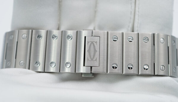 Cartier SANTOS DE CARTIER LARGE MODEL AUTOMATIC SILVER DIAL 2023 FULL SET - Image 7