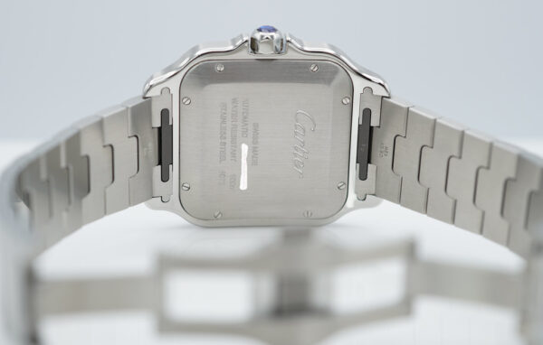 Cartier SANTOS DE CARTIER LARGE MODEL AUTOMATIC SILVER DIAL 2023 FULL SET - Image 8