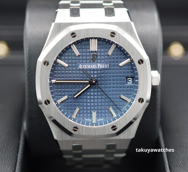 Audemars PIGUET ROYAL OAK 15500ST STAINLESS STEEL BLUE DIAL 41MM COMPLETE SET