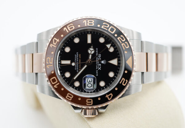 Rolex 126711CHNR GMT MASTER 2 18K ROSE GOLD STEEL ROOTBEER WARRANTY FULL SET - Image 9