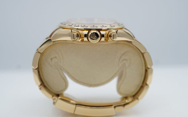 Rolex 116508 DAYTONA 18K YELLOW GOLD WHITE DIAL 2021 WARRANTY COMPLETE SET - Image 3
