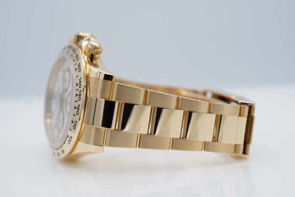 Rolex 116508 DAYTONA 18K YELLOW GOLD WHITE DIAL 2021 WARRANTY COMPLETE SET - Image 5