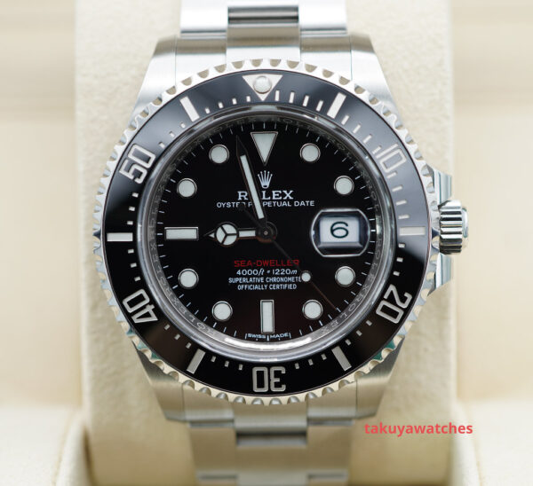 Rolex 126600 SEA-DWELLER 43MM CYCLOPS RED TEXT MK1 DIAL COMPLETE SET