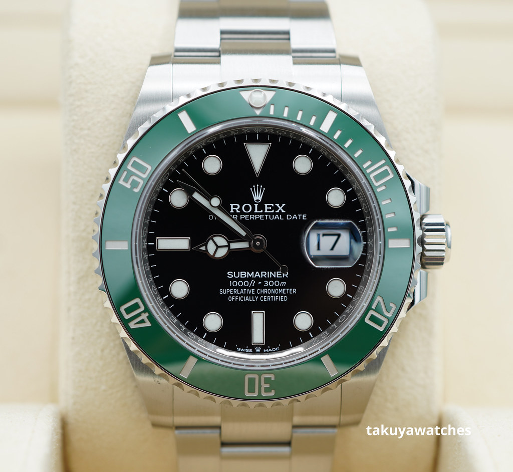 Rolex 126610LV SUBMARINER 41 GREEN BEZEL STARBUCKS WARRANTY COMPLETE SET -  Takuya Watches