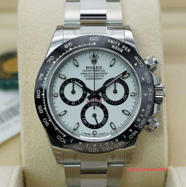 BRAND NEW Rolex 116500LN DAYTONA CERAMIC BEZEL WHITE DIAL 2023 FULL STICKERS FULL SET