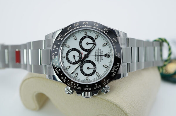 BRAND NEW Rolex 116500LN DAYTONA CERAMIC BEZEL WHITE DIAL 2023 FULL STICKERS FULL SET - Image 9